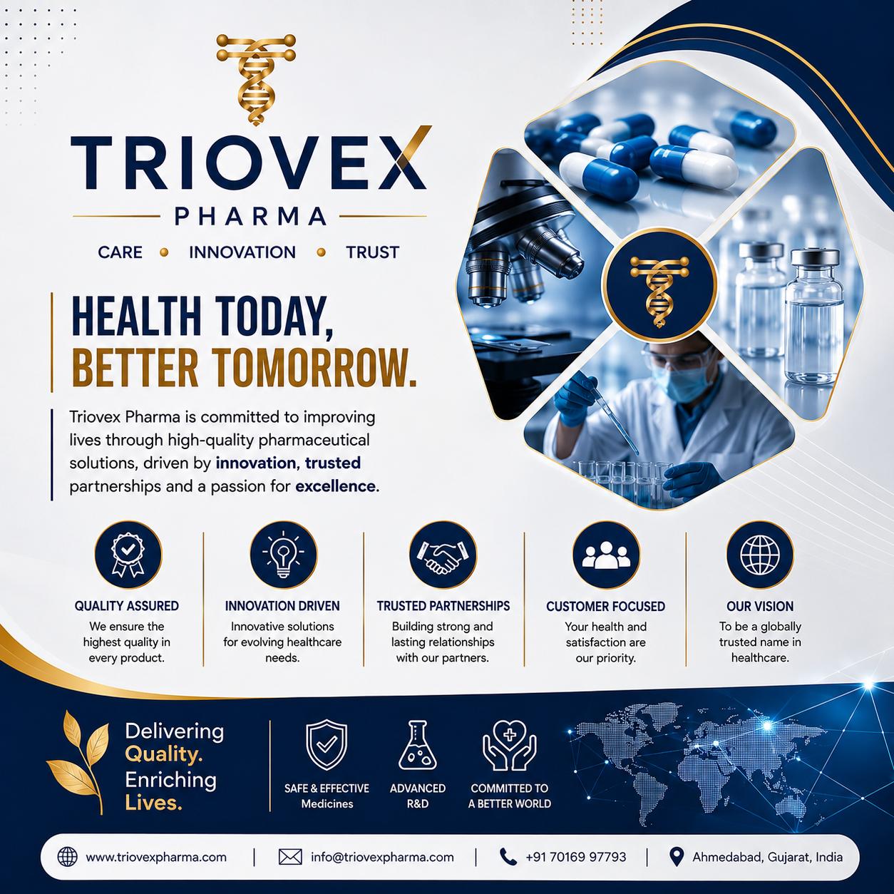 Triovex Pharma corporate profile — Health Today, Better Tomorrow